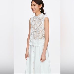 Zara Crochet Lace Top